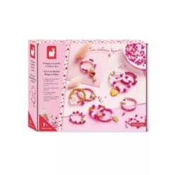 Janod 10 Bagues En Perles Lovely à Créer