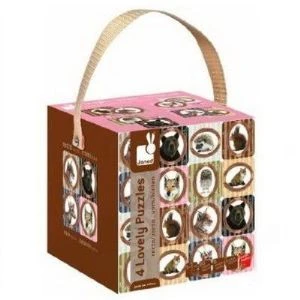 Janod Coffret De 4 Lovely Puzzles : Forêt 16,20,24 Et 30 Pièces 1 Janod Coffret De 4 Lovely Puzzles : Forêt 16,20,24 Et 30 Pièces