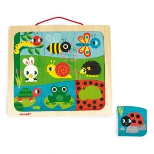 Janod Puzzle Magnétique Magneto Puzzle Happy Garden (9 Pièces) 1 Janod Puzzle Magnétique Magneto Puzzle Happy Garden (9 Pièces)