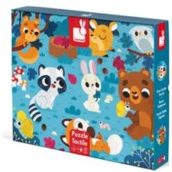 Janod Puzzle Tactile 20 Pièces : Les Animaux De La Forêt