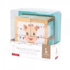 Janod Barquette 4 Cubes Sophie La Girafe