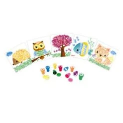 Janod Kit Créatif - Cartes à Tamponner Animaux