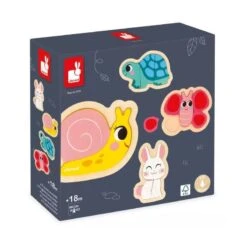 Janod 4 Puzzles évolutifs - Jardin