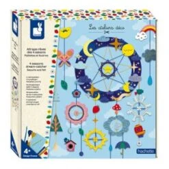 Janod Kit Créatif Attrape-rêves 4 Saisons Paillettes Et Feutrine