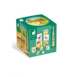 Janod Pyramide Triangle La Vie à La Ferme MULTICOLORE