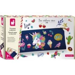 Janod Trousse à Décorer Et à Customiser - Les Ateliers Déco - Kit Loisir Créatif Enfant - Apprentissage Motricité Fine Et Concentration - Dès 7 Ans, J07917