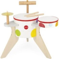 Janod Batterie En Bois Confetti