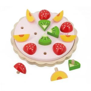 Janod Tarte Aux Fruits En Bois FSC Twist - Jouet D'Imitation Et D'Imagination - 15 Accessoires En Bois - Diamètre 19 Cm - Dès 2 Ans, J06628 1 Janod Tarte Aux Fruits En Bois FSC Twist - Jouet D'Imitation Et D'Imagination - 15 Accessoires En Bois - Diamètre 19 Cm - Dès 2 Ans, J06628