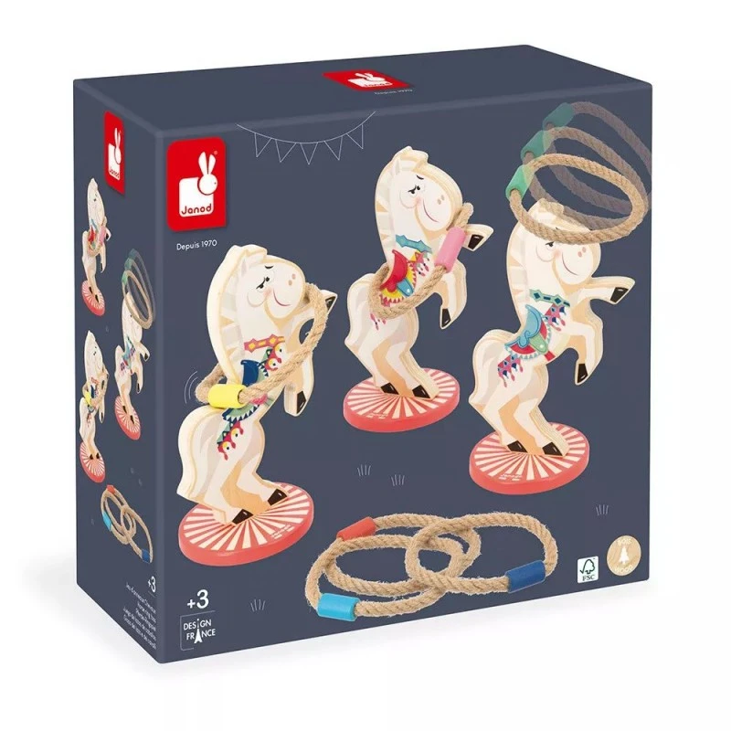 Janod Jeu D'anneaux Chevaux - Applepop 3 Janod Jeu D'anneaux Chevaux - Applepop – Image 3
