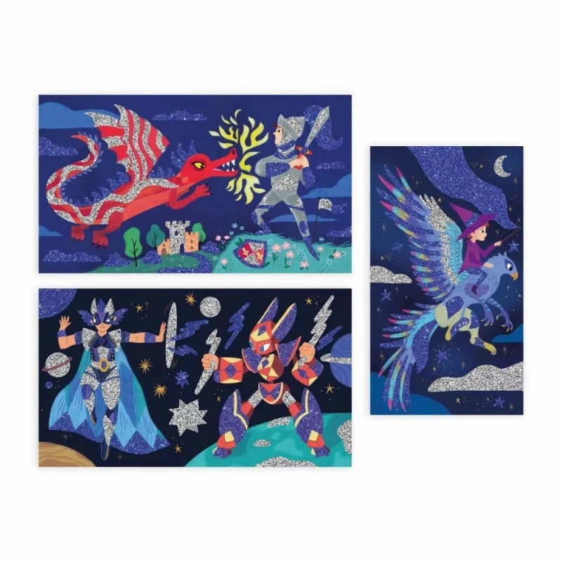 Janod Kit Créatif - Paillettes Héros 2 Janod Kit Créatif - Paillettes Héros – Image 2