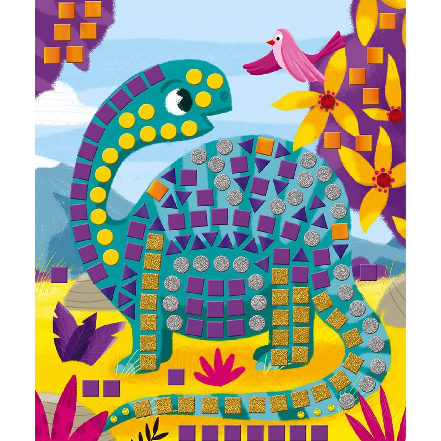 Janod Kit Créatif : Mosaïques Dinosaures 1 Janod Kit Créatif : Mosaïques Dinosaures