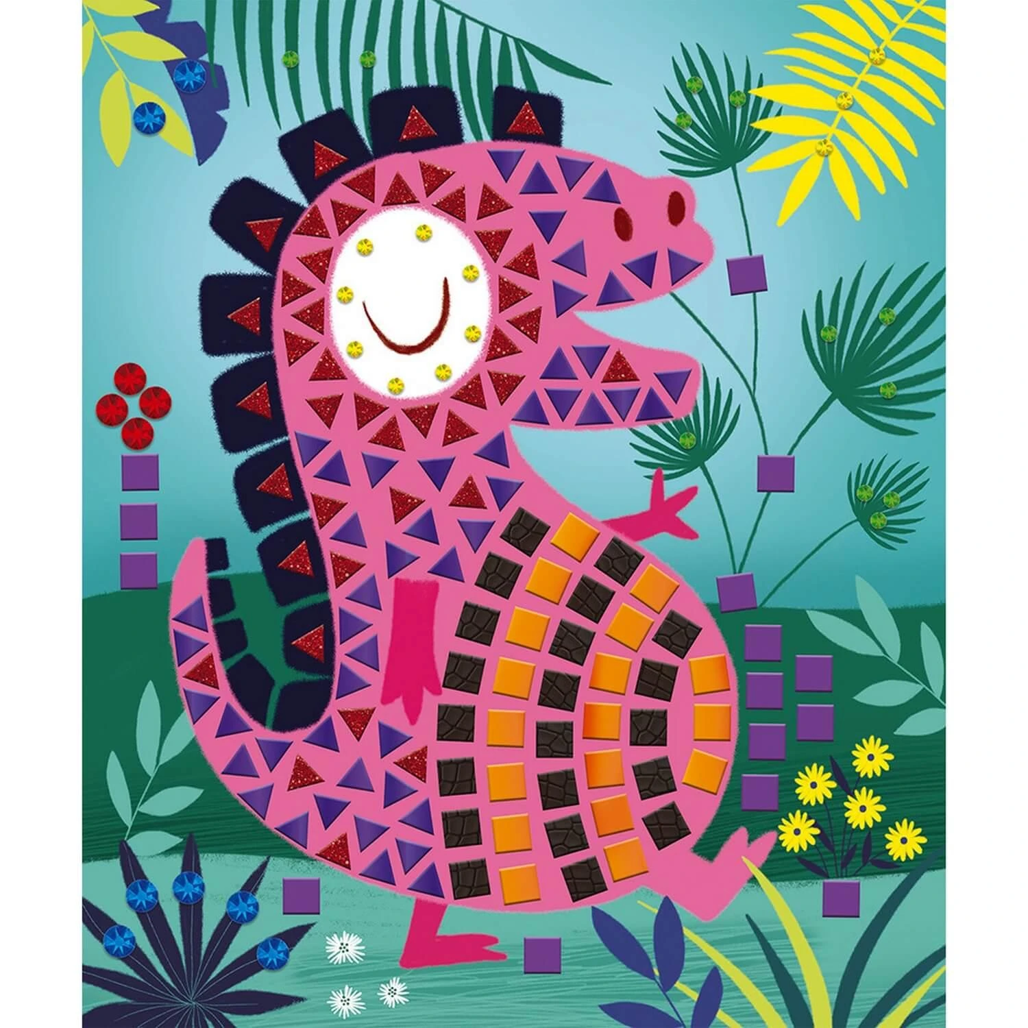 Janod Kit Créatif : Mosaïques Dinosaures 2 Janod Kit Créatif : Mosaïques Dinosaures – Image 2