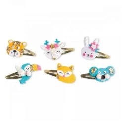 Janod Atelier Bijoux : 6 Barrettes Animaux Pailletés à Créer -Janod p3 FULL 12