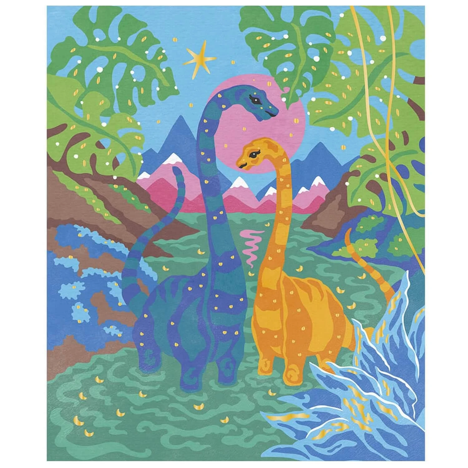 Janod Peinture Au Numéro : Dinosaures 3 Janod Peinture Au Numéro : Dinosaures – Image 3