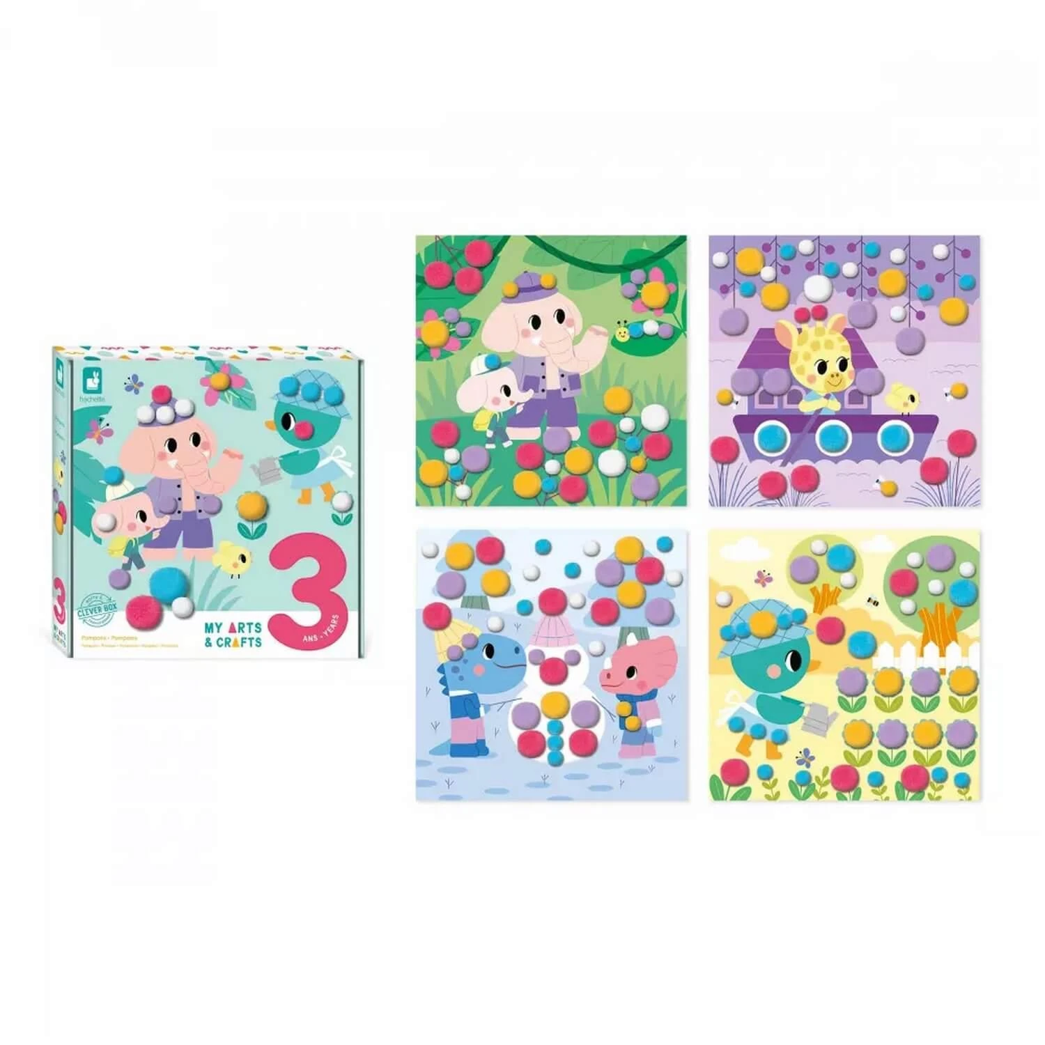 Janod Coffret Créatif Pompons - 3 Ans 6 Janod Coffret Créatif Pompons - 3 Ans – Image 6
