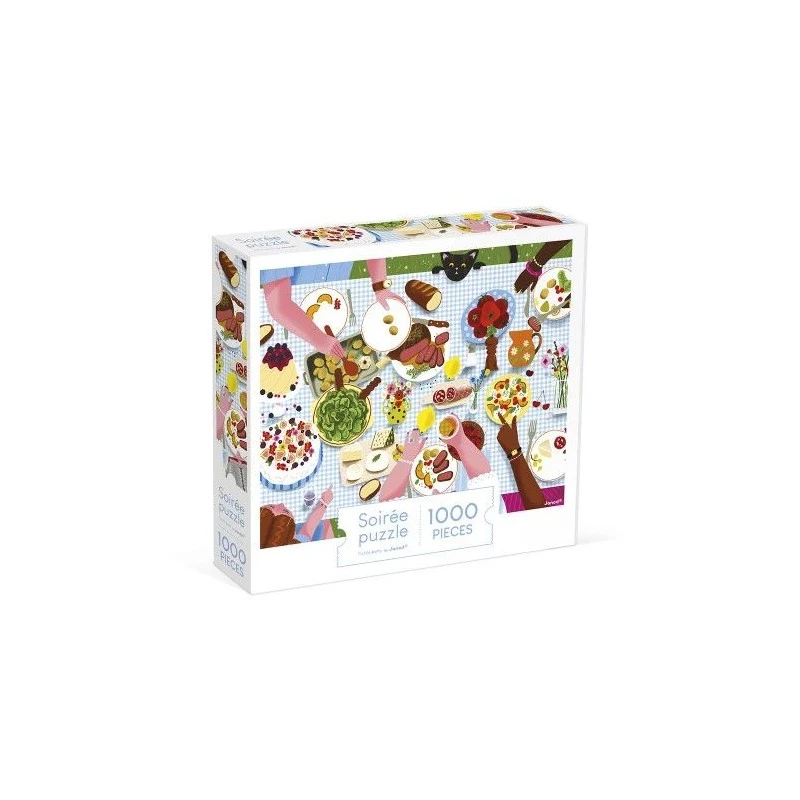 Janod Puzzle Repas De Famille - 1000 Pcs 1 Janod Puzzle Repas De Famille - 1000 Pcs